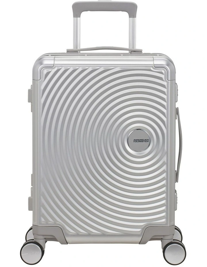 Soundbox Alu 55cm Spinner Suitcase in Silver image 1
