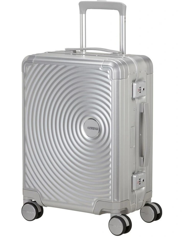 Soundbox Alu 55cm Spinner Suitcase in Silver image 2