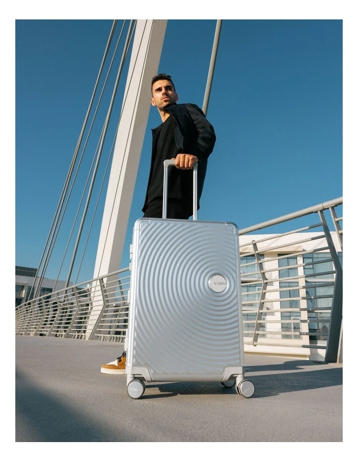 Soundbox Alu 55cm Spinner Suitcase in Silver image 7