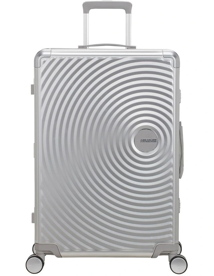 Soundbox Alu 77cm Spinner Suitcase in Silver image 1