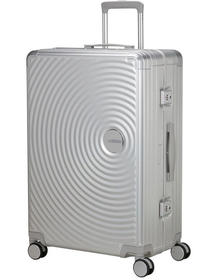 Soundbox Alu 77cm Spinner Suitcase in Silver image 2