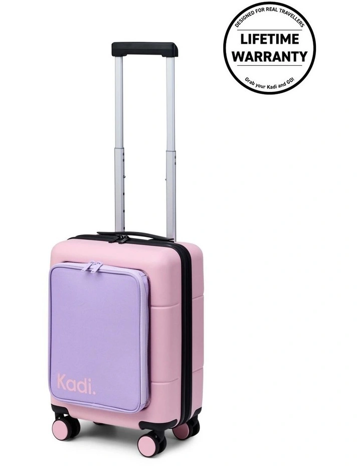 Kids AdventureArt Carry-On Suitcases in Soft Pink/Lilac image 3