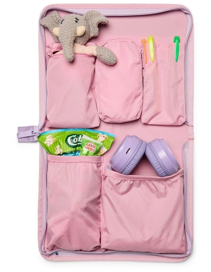 Kids AdventureArt Carry-On Suitcases in Soft Pink/Lilac image 5