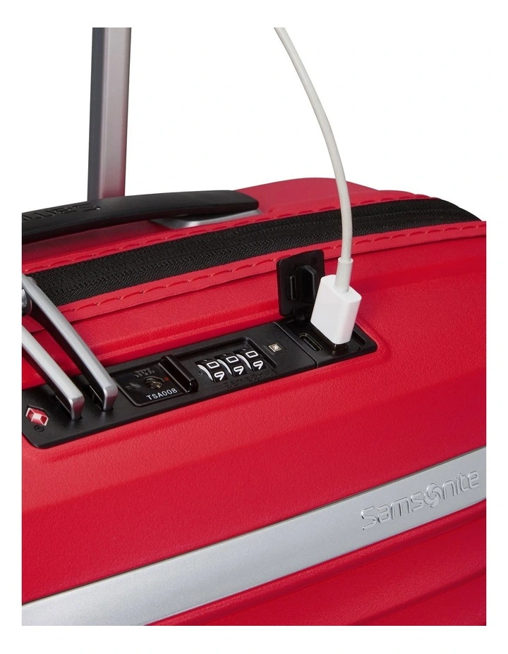 Upscape Small Exp Spinner Suitcase 55cm in Ruby Red image 6