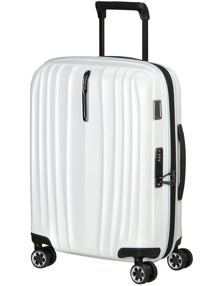 Nexis Expandable Length Suitcase 55cm in White image 1