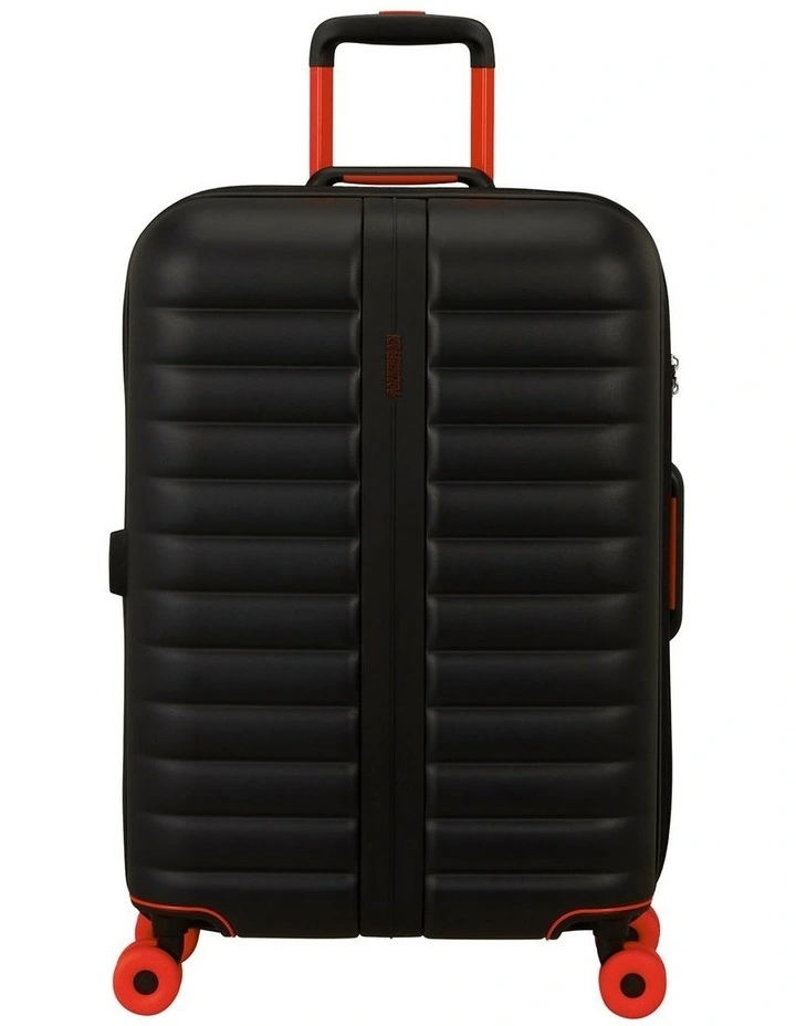 Neovibe 67cm Expandable Spinner Suitcase in True Black image 1