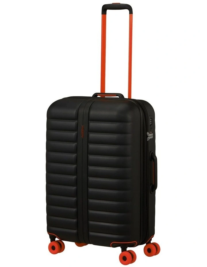 Neovibe 67cm Expandable Spinner Suitcase in True Black image 2