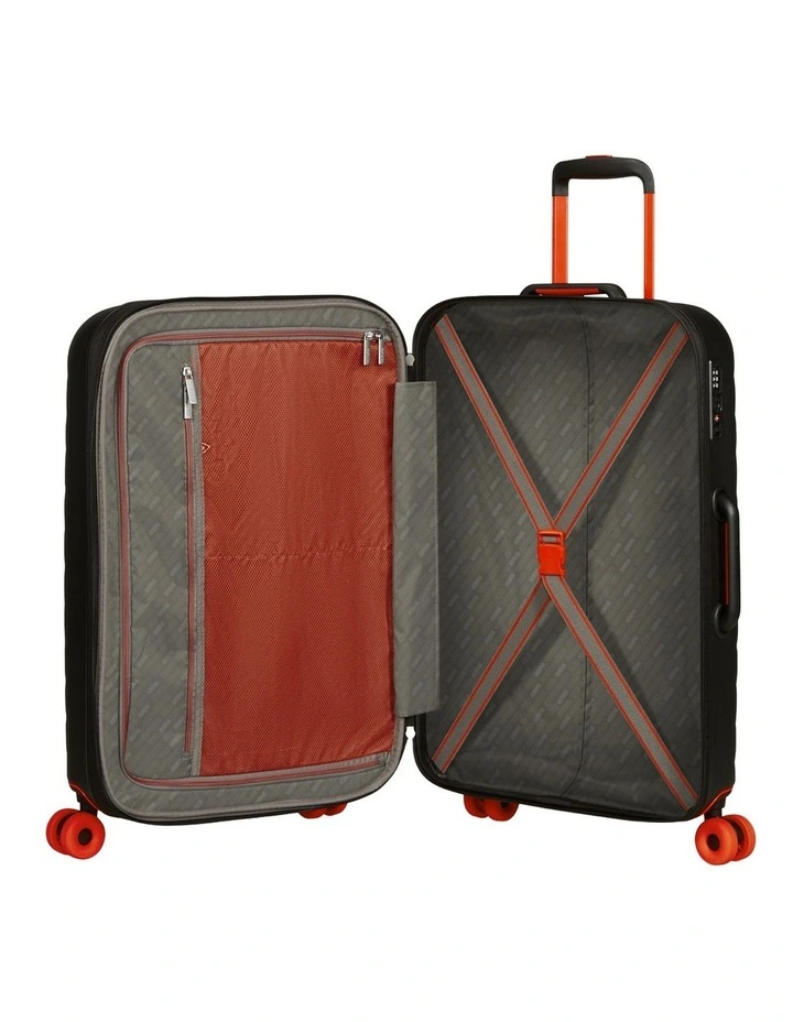 Neovibe 67cm Expandable Spinner Suitcase in True Black image 6