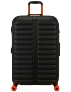 Neovibe 78cm Expandable Spinner Suitcase in True Black