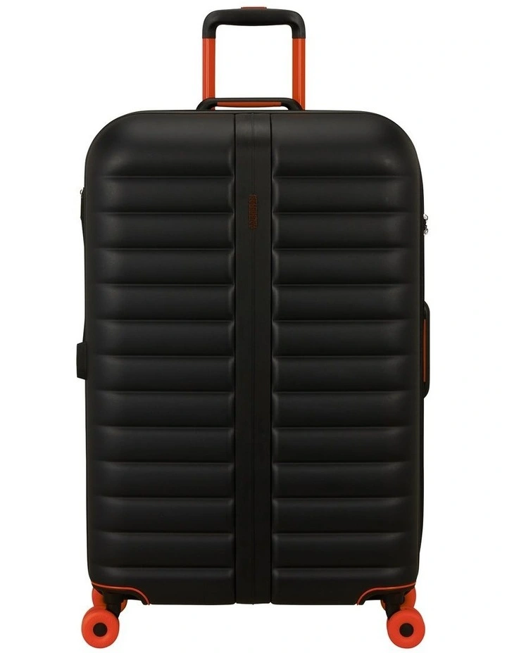 Neovibe 78cm Expandable Spinner Suitcase in True Black image 1