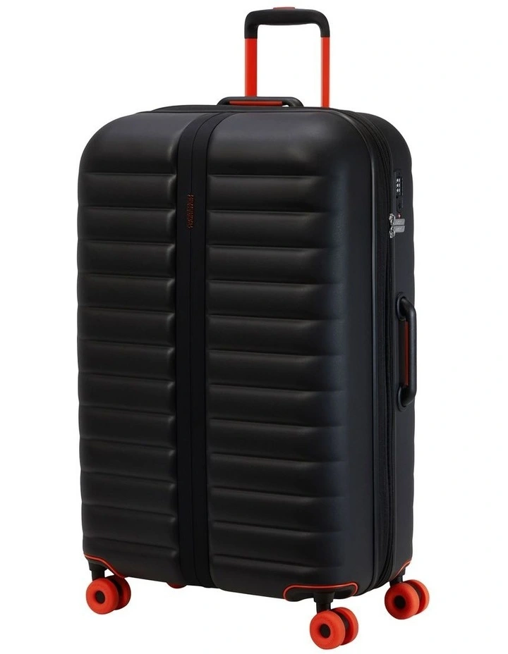 Neovibe 78cm Expandable Spinner Suitcase in True Black image 2