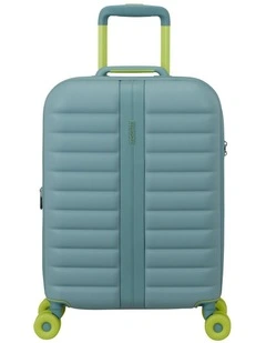 Neovibe 55cm Expandable Spinner Suitcase in Muted Mint