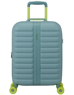 Neovibe 55cm Expandable Spinner Suitcase in Muted Mint
