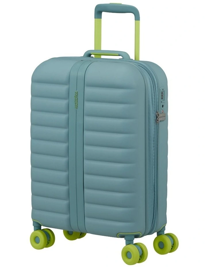 Neovibe 55cm Expandable Spinner Suitcase in Muted Mint image 2