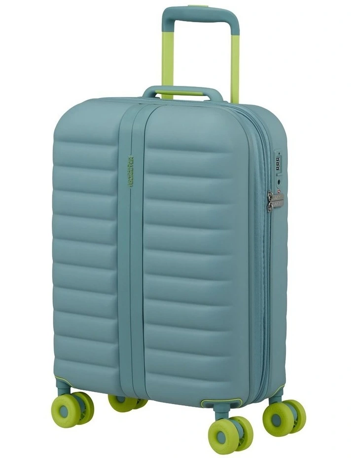Neovibe 55cm Expandable Spinner Suitcase in Muted Mint image 2
