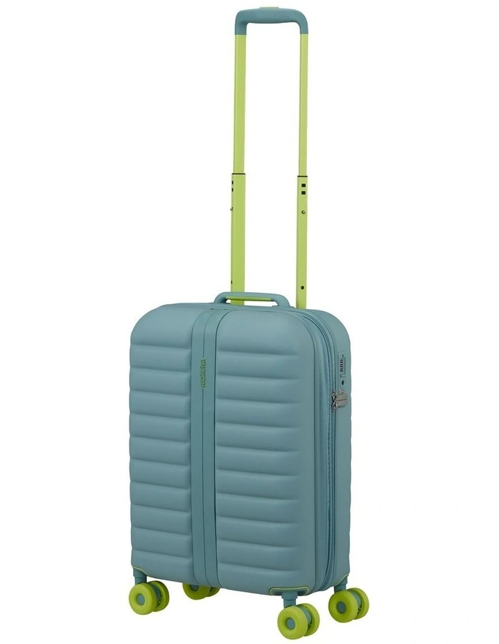 Neovibe 55cm Expandable Spinner Suitcase in Muted Mint image 3