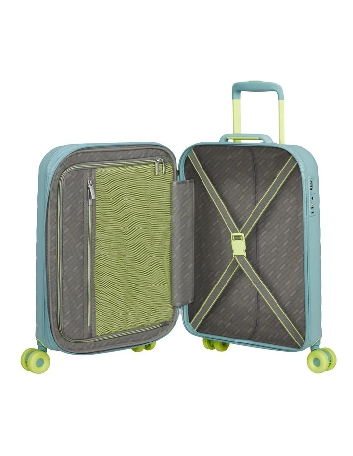 Neovibe 55cm Expandable Spinner Suitcase in Muted Mint image 7