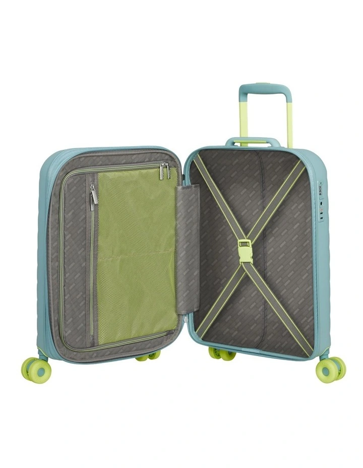 Neovibe 55cm Expandable Spinner Suitcase in Muted Mint image 7