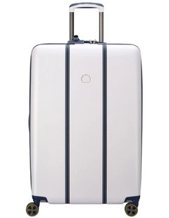 Delsey Cadence 76cm Large Suitcase in Ivory/Navy
