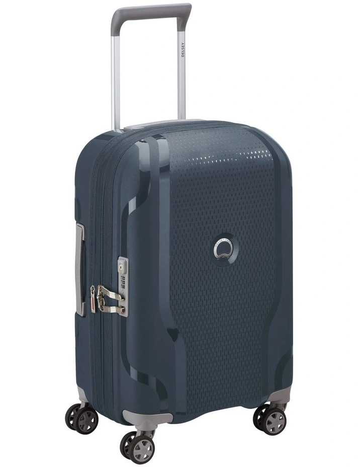 Valise Cabine Delsey Paris 55 Cm Bleue Extensible Et 4 Roues
