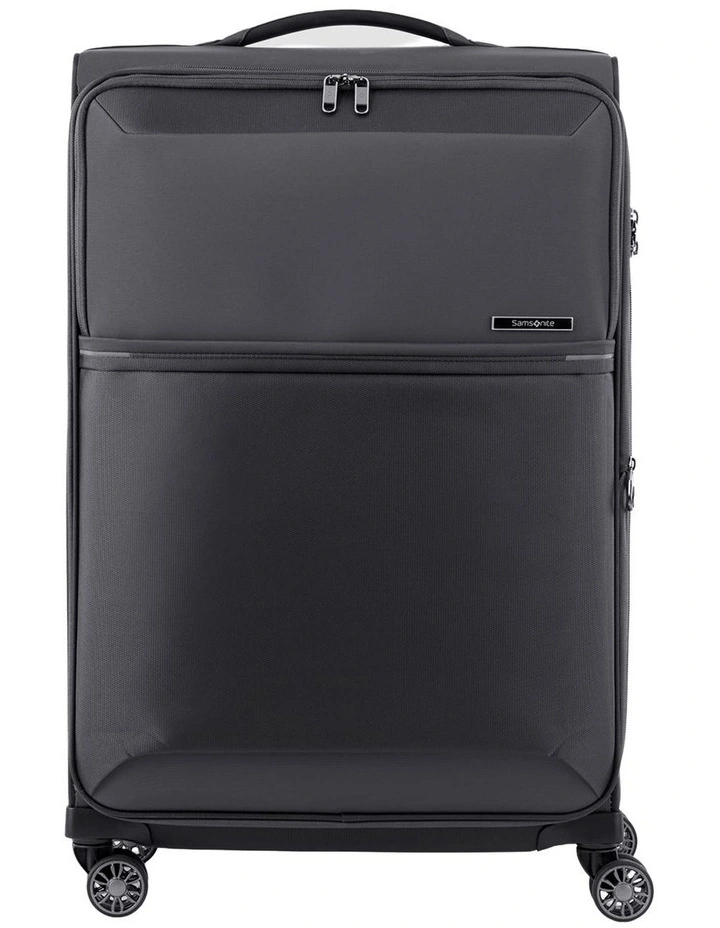 73H 71cm Soft Side Spinner Suitcase in Black image 1