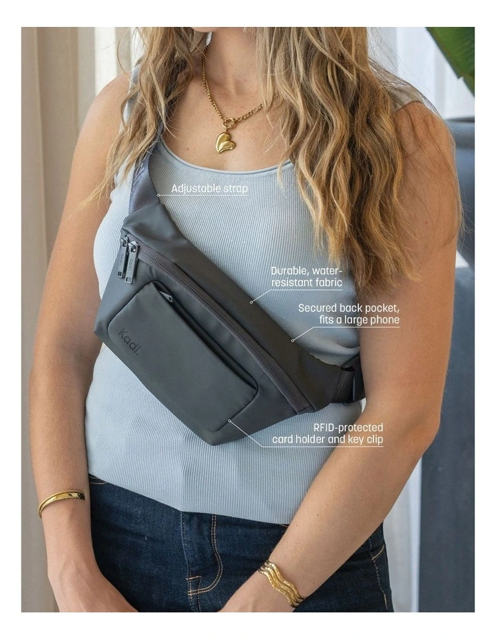 On-The-Go Belt Bag in Charcoal image 2