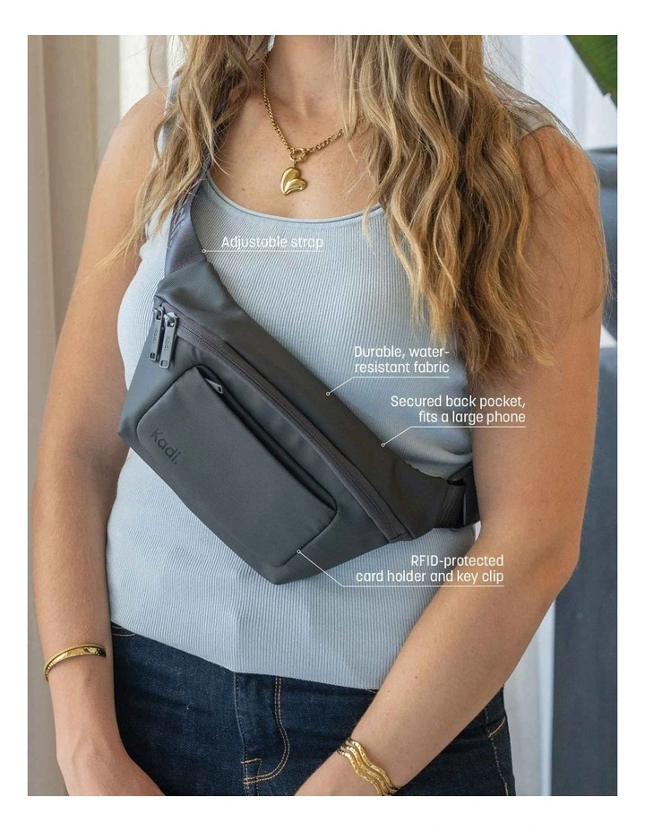 On-The-Go Belt Bag in Charcoal image 2
