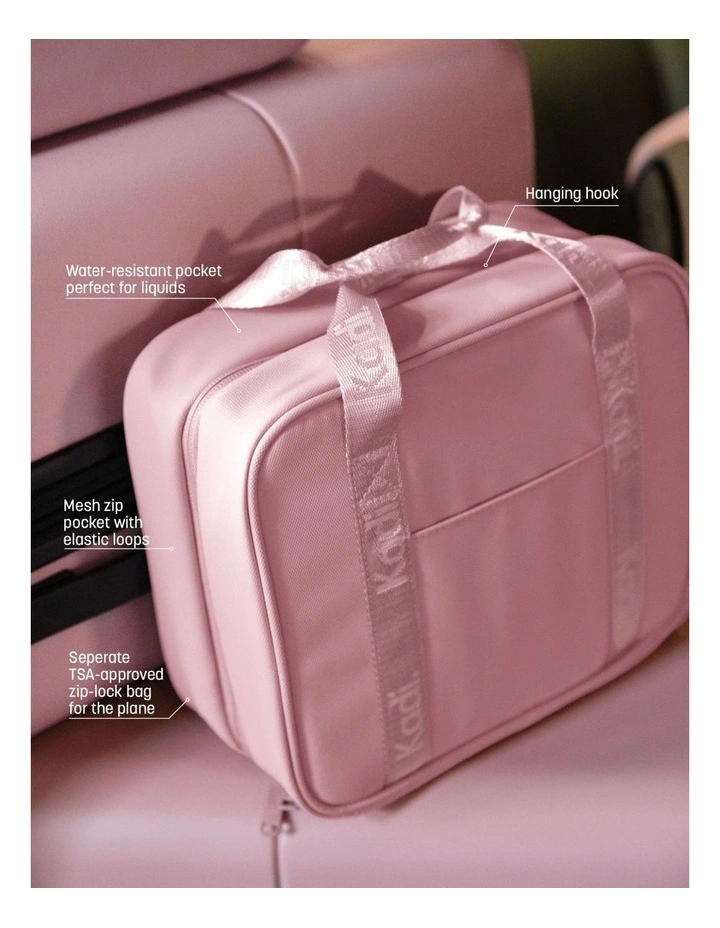 Multi-use Toiletry Bag in Dusty Pink TTIK-41-K image 2