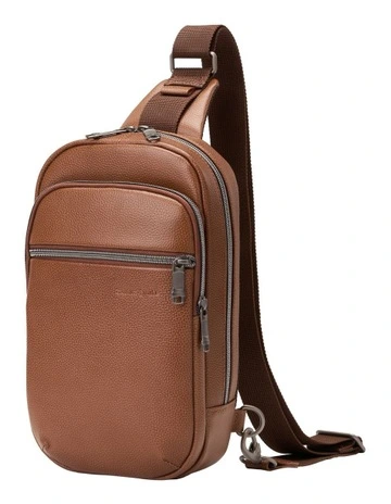Classic Leather Sling Bag in Cognac