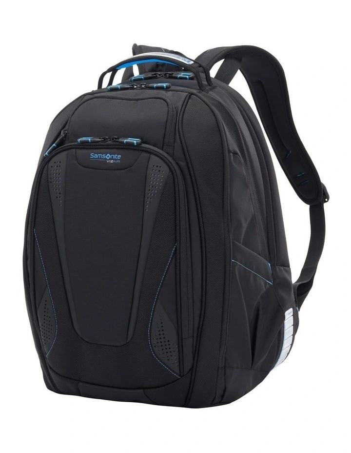 Viz Air Backpack in Black/Hyper Blue image 1