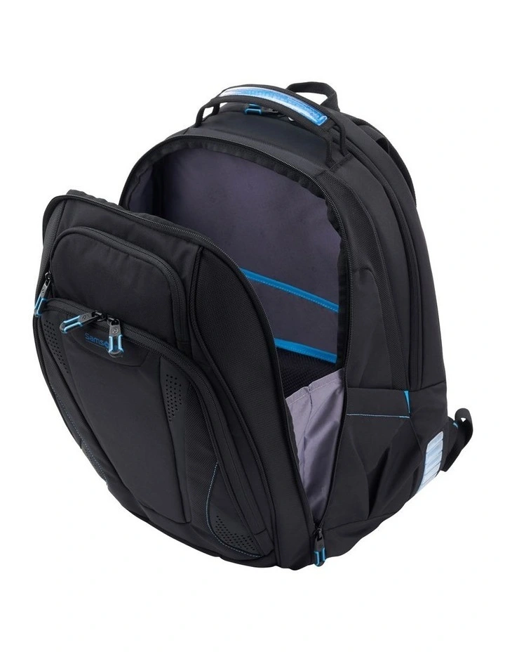 Viz Air Backpack in Black/Hyper Blue image 5