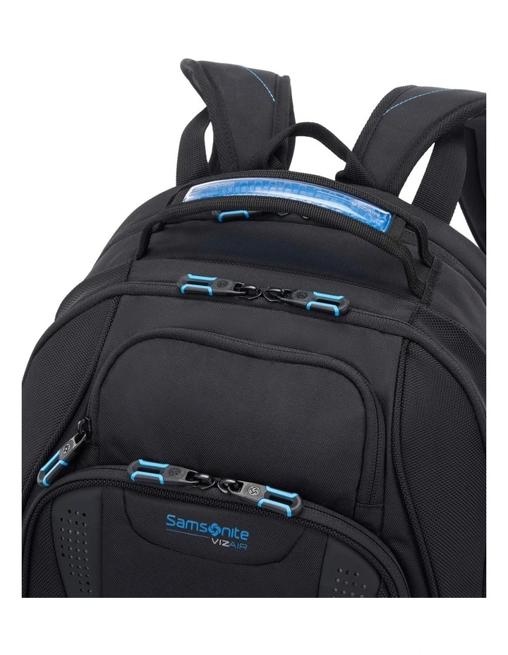 Viz Air Backpack in Black/Hyper Blue image 6