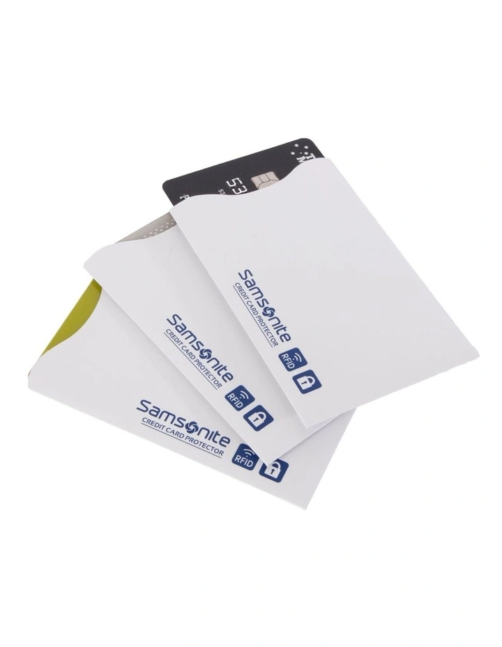 Credit Card Sleeve RFID 3 Pack in White image 1