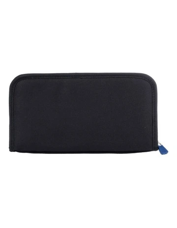 Zipped Travel Wallet RFID in Black