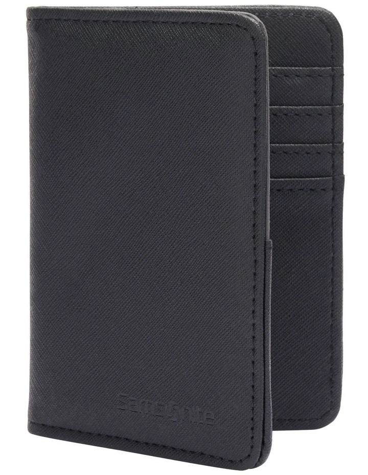 Passport Cover with RFID in Black image 2