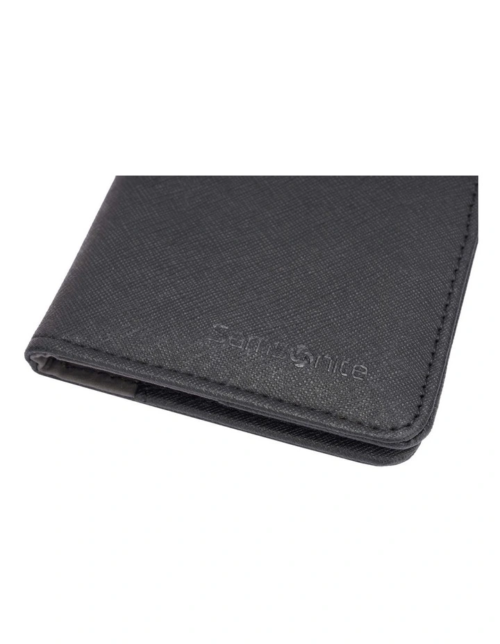 Passport Cover with RFID in Black image 5