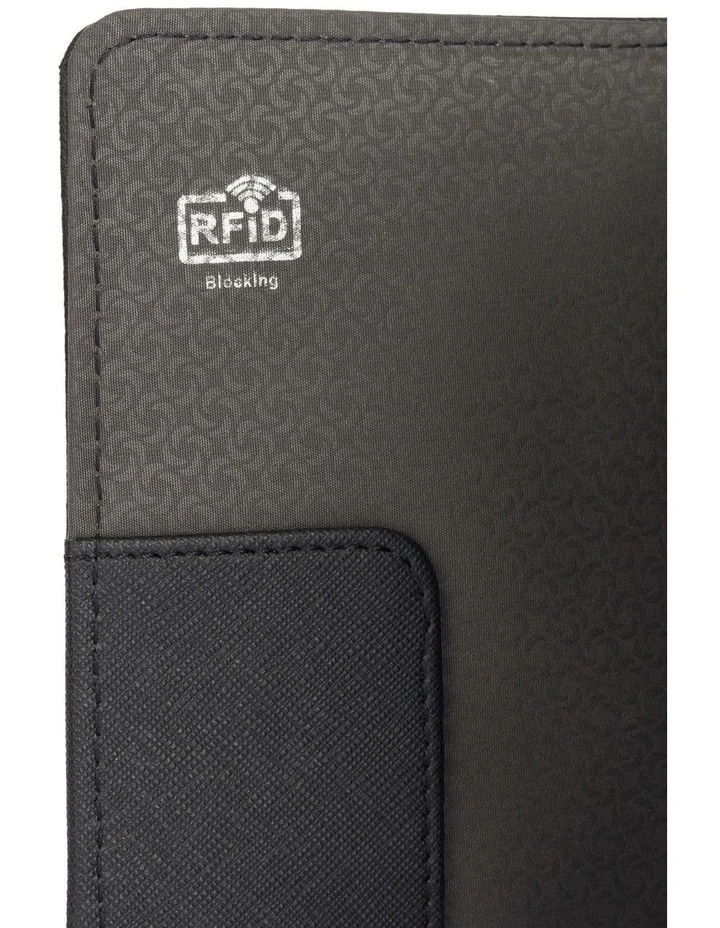 Passport Cover with RFID in Black image 6