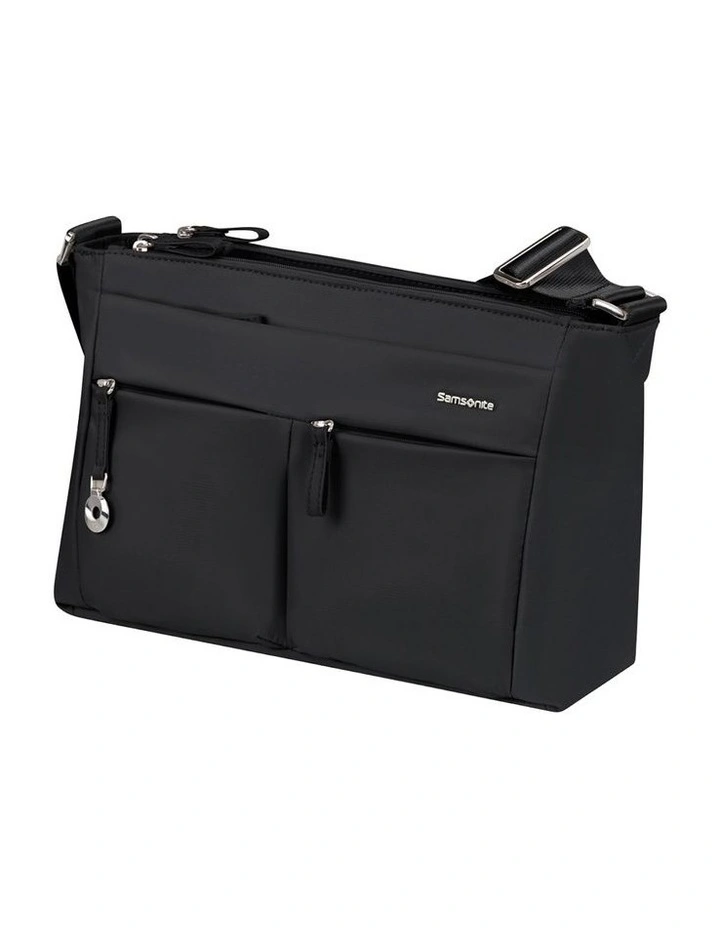 Move 5.0 Horiz. Shoulder Bag flap In Black image 2