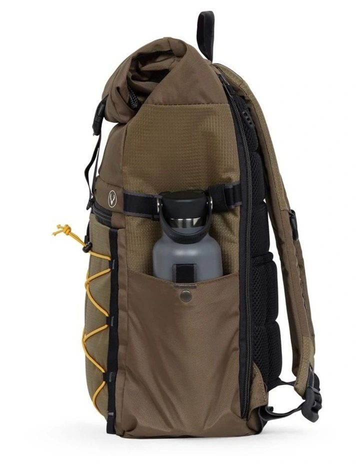 Bamburgh Roll Top Backpack Khaki image 4