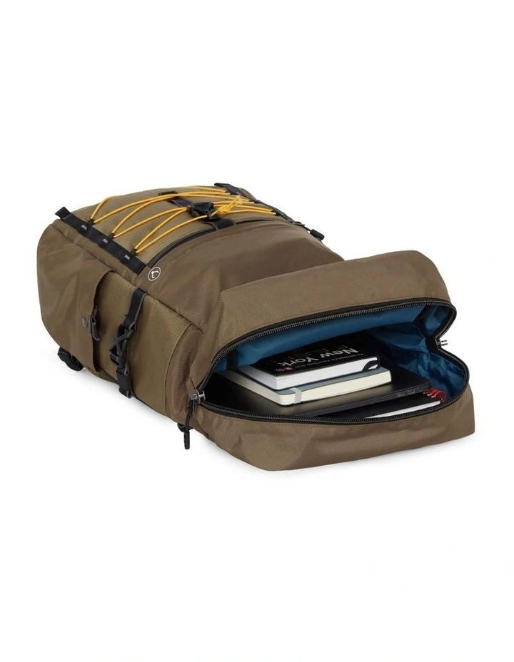 Bamburgh Roll Top Backpack Khaki image 7
