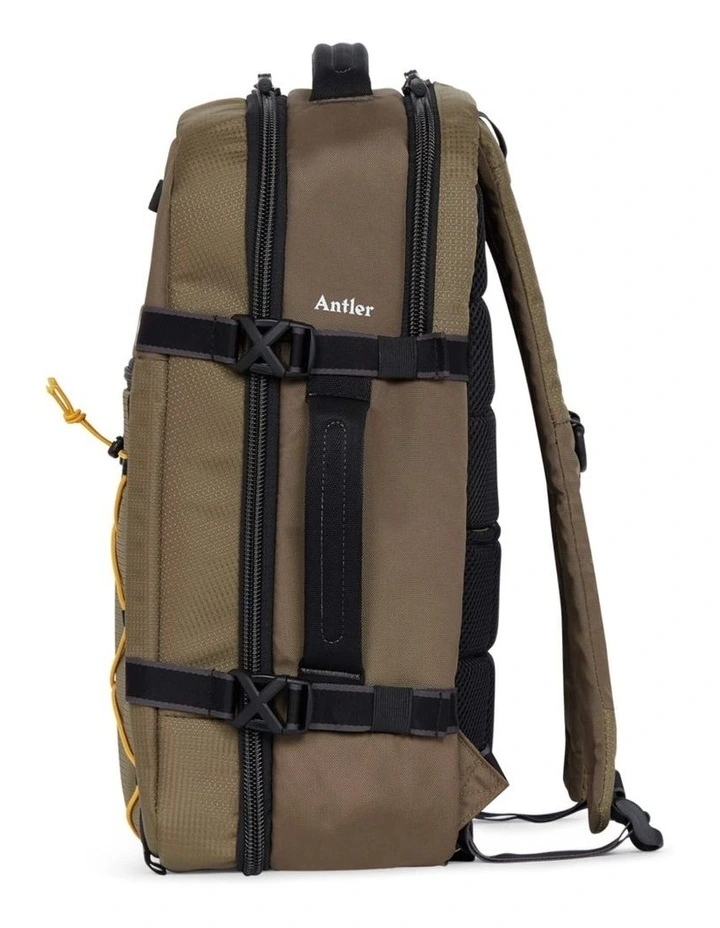 Antler Bamburgh Expandable Backpack Khaki | MYER