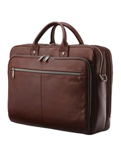 Classic Leather Toploader Bag in Mahogany