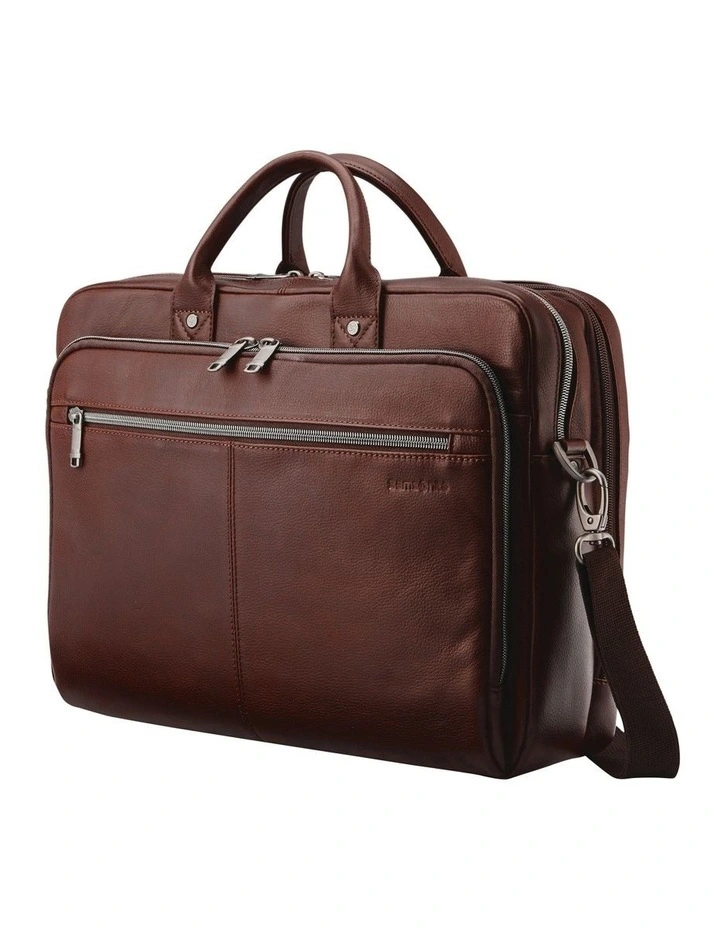 Classic Leather Toploader Bag in Mahogany image 2
