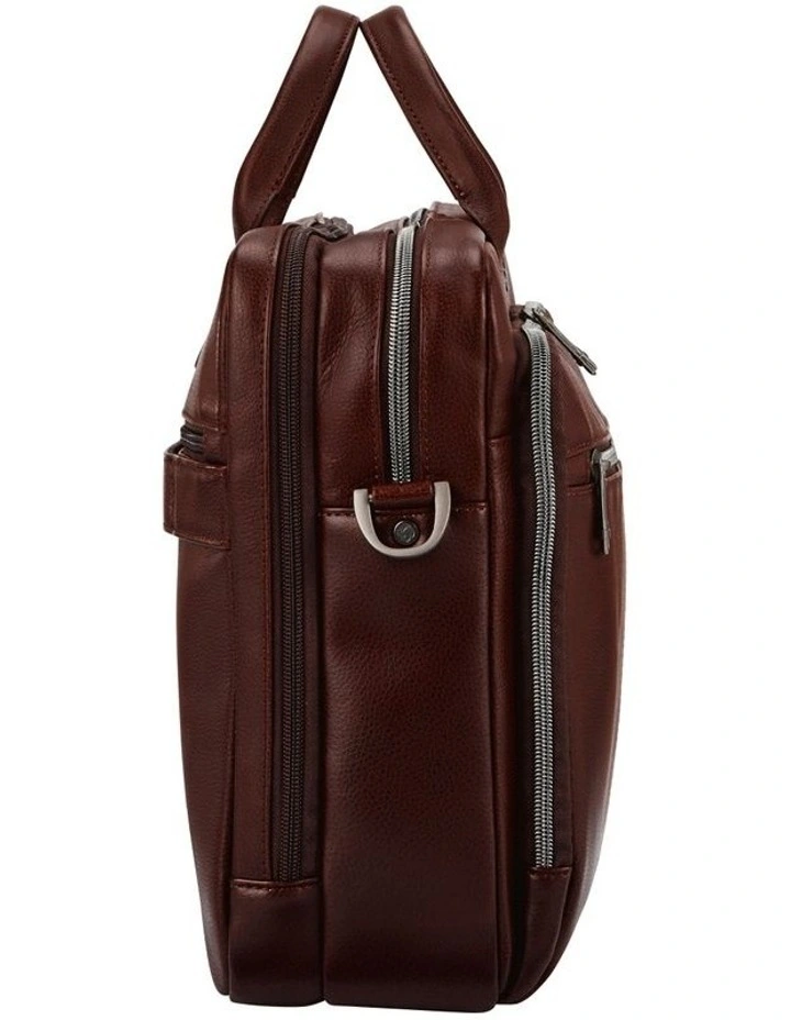 Classic Leather Toploader Bag in Mahogany image 3