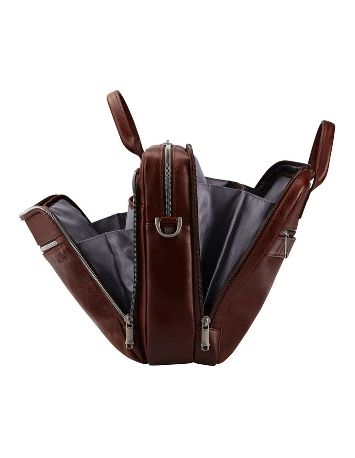 Classic Leather Toploader Bag in Mahogany image 5