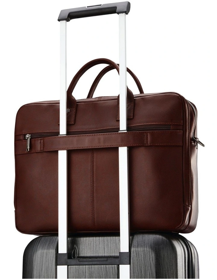 Classic Leather Toploader Bag in Mahogany image 7