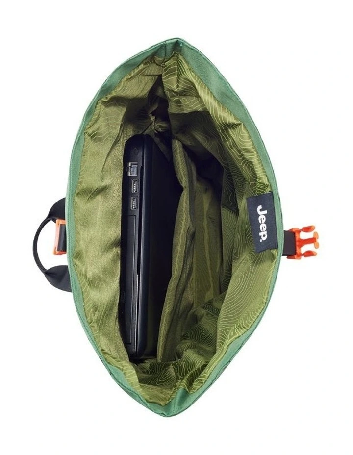 Js016D Rolltop Backpack J0374762003 in Green image 3