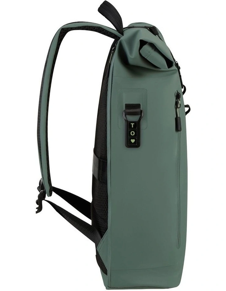 Coatify Biz Rolltop Backpack 15.6" in Green image 5