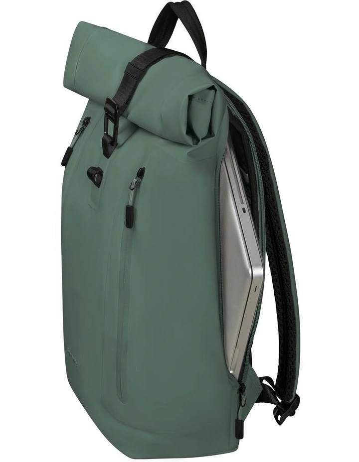Coatify Biz Rolltop Backpack 15.6" in Green image 7