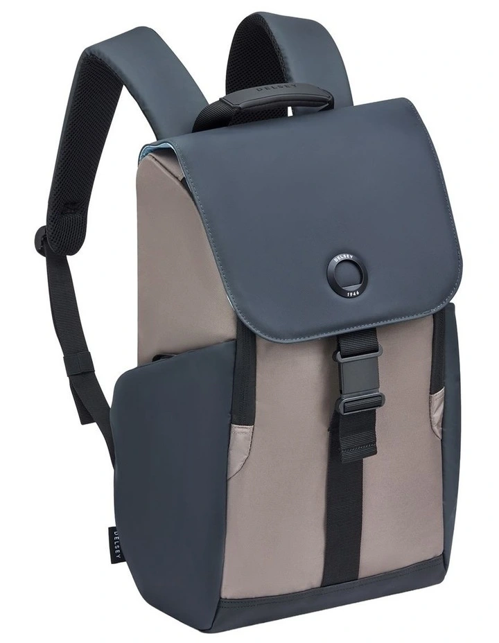 Delsey Securflap Backpack in Brown image 2